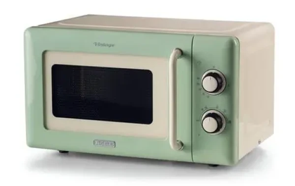 Ariete 3960 GR Vintage krémová/světle zelená / Mikrovlnná trouba / 800 W / 20 l (3960GR)