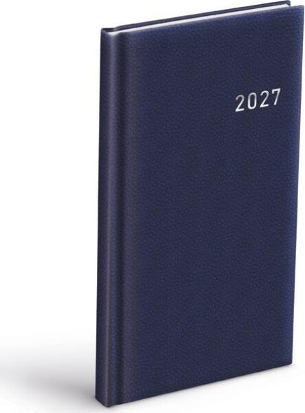 Diář 2027 T806 PVC tmavě modrý 90x170mm