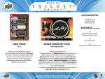 Hokejové Karty NHL 2023-24 Upper Deck Trilogy Hobby Box