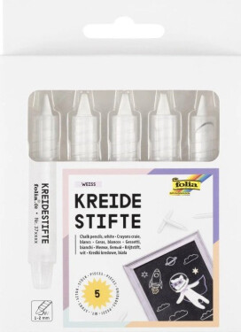 Křídy v tužce bílé/5 ks