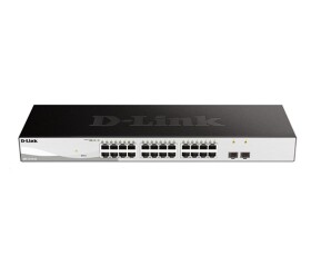 D-Link DGS-1210-26 26-port Gigabit Smart+ Switch, 24x GbE, 2x SFP, fanless EDF_385520