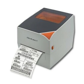 Qoltec Label printer šedá / Tiskárna štítků / 203DPI / 26.7 - 120 mm / USB (50245)