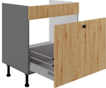 Spodní skříňka pod dřez Ava 80 ZL 1S BB - Premium Box Barva korpusu: Antracit, Barva dvířek: Dub Artisan
