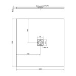 POLYSAN - FLEXIA vanička z litého mramoru s možností úpravy rozměru, 120x120cm 72150