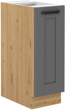 Spodní skříňka s Cargo košem Luna 30 D CARGO BB Barva korpusu: Dub artisan, Barva dvířek: Dust Grey