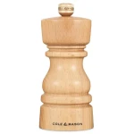 ColeMason London Natural Beech / Mlýnek na sůl / výška 13 cm / bukové dřevo (H233003)