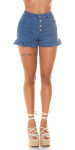 Sexy Demin Highwaist Shorts with Buttons lightblue L