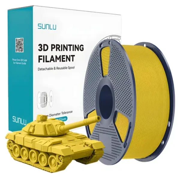 Sunlu Filament PLA+ High-Speed žlutá / Struna pro 3D tiskárnu / vysokorychlostní / 1,75 mm / 1 kg (PLA+ H-S Y)