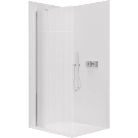 CERANO Sprchová zástěna Walk-in Onyx Y L/P - 8 mm - chrom, rýhované sklo - 150x200 cm