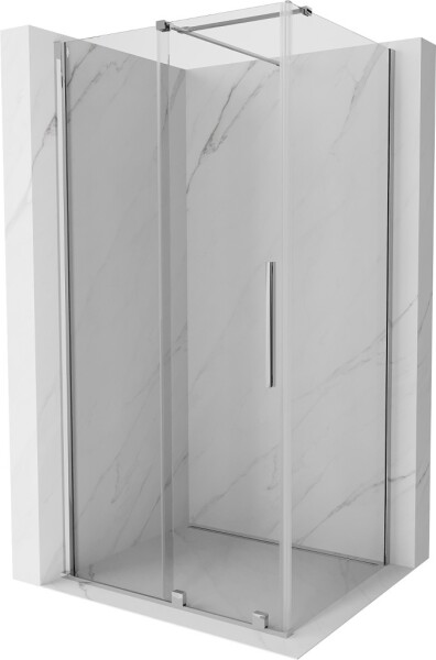 MEXEN/S - Velar sprchový kout, posuvné dveře 120 x 85, transparent, chrom 871-120-085-01-01