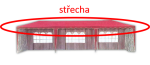 ROJA Střecha k altánu 3901-PL - červená