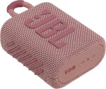 JBL GO 3 růžová / Přenosný reproduktor / Bluetooth / výdrž 5 hodin / IPX7 (JBL GO3PINK)