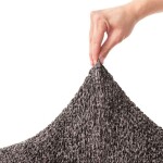 Bielastické potahy MARMO hnědé postel (š. 140 - 200 cm)