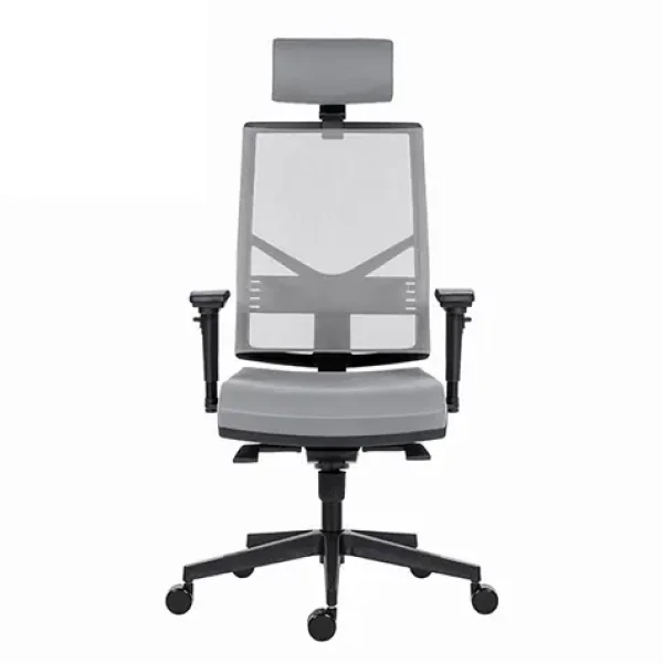 Powerton Marie šedá / Kancelářské ergonomické křeslo / nosnost 130 kg (MKWPMAKBCSSA)