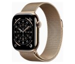 Apple Watch Series 11 GPS + Cellular 42mm Gold Titanium Case with Gold Milanese Loop EDF_1218875