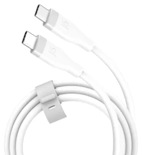 J5Create Liquid Silicone kabel USB-C bílá / Nabíjecí a datový kabel / USB-C - USB-C / 60 W / 1,8 m (JUCX17W-N)