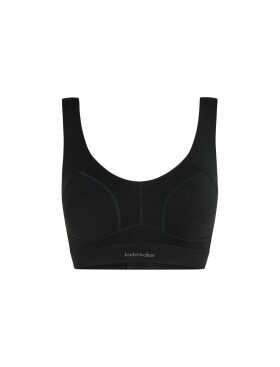 Dámská merino podprsenka ICEBREAKER Wmns Queens Clasp Bra, Black velikost: S