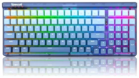 Redragon K656 Garen Purple modrá / Herní klávesnice / mechanická / spínače purple / USB / RF 2.4 GHz / Bluetooth / US (K656WB-RGB-PRO)