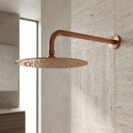 REA - Kulatá dešťová sprcha JS-P014BRG 25cm Brush Copper REA-P8602