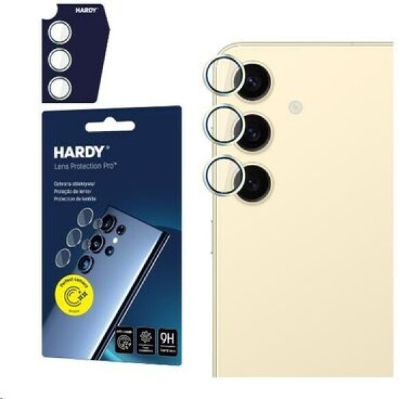 3mk HARDY Lens Protection Pro skla na fotoaparát pro Samsung Galaxy S24+ Yellow (5903108573207)