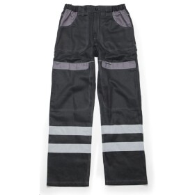 Reflexní kalhoty COOL TREND do pasu H8937 černo-šedé 64 černo-šedé