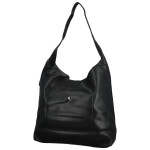 Trendy dámská koženková kabelka na rameno Karix, černá