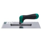 Hladítko nerezové 280 x 130 mm, dvoukomponentní rukojeť, 6 x 6 zubů, STALCO