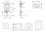 GEBERIT - Kombifix Set předstěnové instalace, klozetu Arkas I a sedátka softclose, tlačítko Sigma01, černá SANI15CA5165