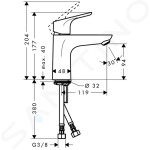 HANSGROHE - Focus Umyvadlová baterie, CoolStart, chrom 31509000