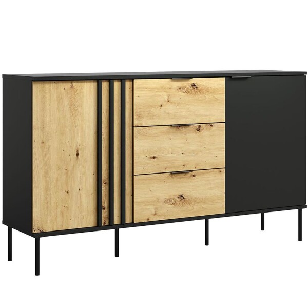 Komoda 2D3SZ RiminI 03 černá/artisan