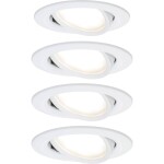 Paulmann 92907 Whirl LED vestavné svítidlo, LED, pevně vestavěné LED, 4.9 W, hliník (kartáčovaný), saténová, sada 3 ks