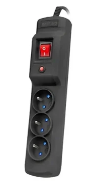 Armac Multi M3 černá / Přepěťová ochrana / 3 zásuvky / 3 m kabel / 2500 W (M3/30/CZ)
