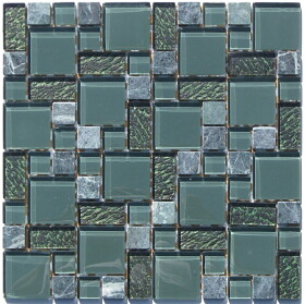Mozaika 298x298x8mm, MARBLE GREEN CMOZ02L