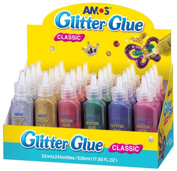 Amos Glitrové lepidlo 22 ml stříbrné