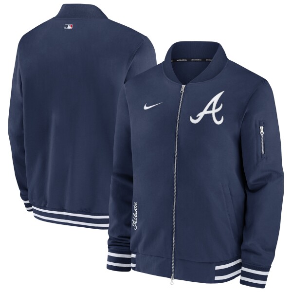Nike Pánská bunda Atlanta Braves MLB 2024 Authentic Collection Bomber Velikost: 2XL