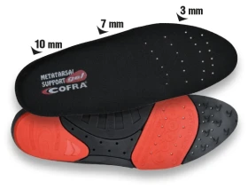 Stélka Cofra METATARSAL SUPPORT GEL Velikost boty: 43, pracovní vložky