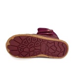 Dívčí zimní barefoot boty s membránou VIKI Bordo Bugga B00212-06 - 27
