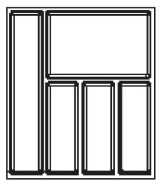 Agoform příborník Sky 500 barva: bílá