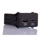 Schlegel Vestavný konektor USB 2.0 typ A, dvojitý zásuvka, vestavná RRJ_2USB 2x USB zásuvka typu A ⇔ 2 x USB zástrčka typu A RRJ_