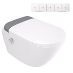 DEANTE - Silia nástěnná inteligentní WC mísa, s automatickým sedátkem - pro CSID6ZPW
