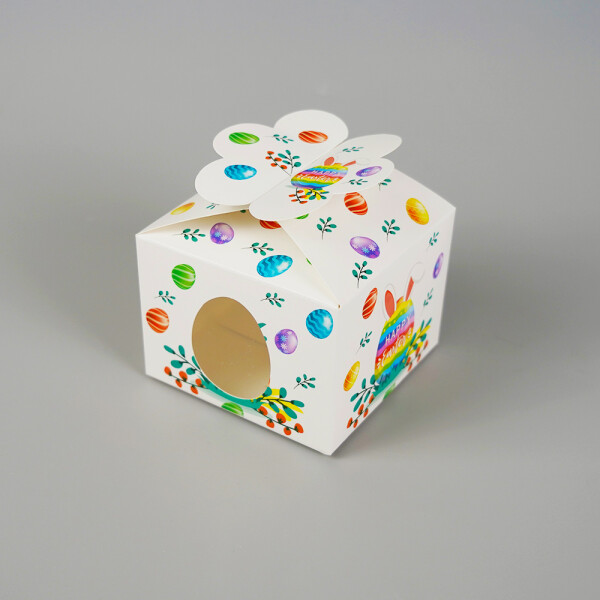 Cake star Velikonoční krabička bílá 10x10x7,5cm