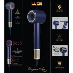 WG - Fén na vlasy WG Elegance Air, 1600W, modrá