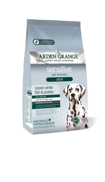 Arden Grange Sensitive Adult/Senior Ocean White Fish & Potato 12kg