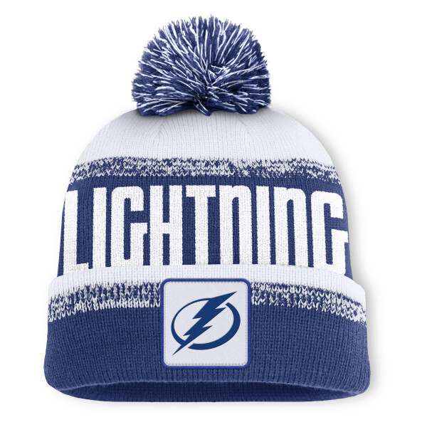 Fanatics Pánská zimní čepice Tampa Bay Lightning NHL Thrive Cuffed Pom Beanie