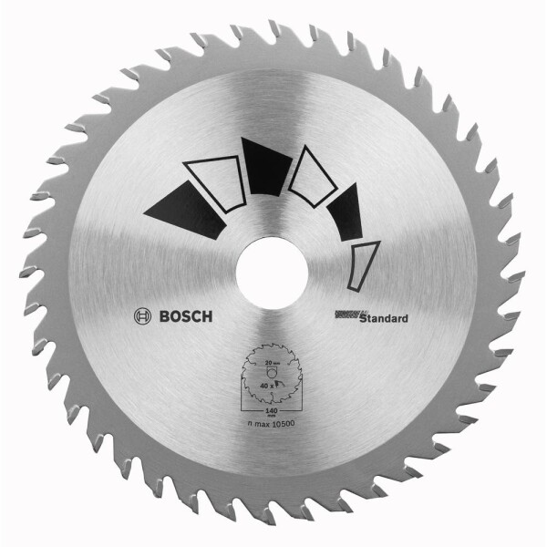 Bosch Accessories Standard 2609256813 tvrdokovový pilový kotouč 170 x 20 mm Počet zubů (na palec): 40 1 ks