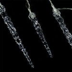 DBA Vánoční svítící rampouchy, venkovní 80LED s ovladačem