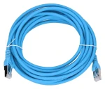 Extralink patch kabel Cat.6a S/FTP modrá / Patch kabel / RJ-45 / 5 m / 10 Gbit/s (EX.6587)