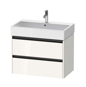 DURAVIT - Ketho.2 Umyvadlová skříňka 55x78x46 cm, 2 zásuvky, lesklá bílá K25277022220000