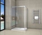 H K - Obdélníkový sprchový kout SYMPHONY 120x90 cm s posuvnými dveřmi včetně sprchové vaničky z litého mramoru SE-SYMPHONY12090/ROCKY-12090