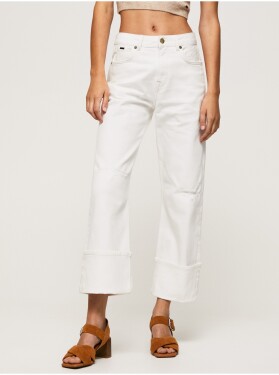 Bílé dámské straight fit džíny Pepe Jeans dámské
